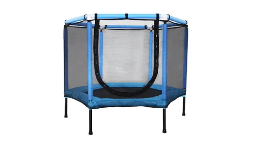 Шестиугольный детский батут с сеткой безопасности